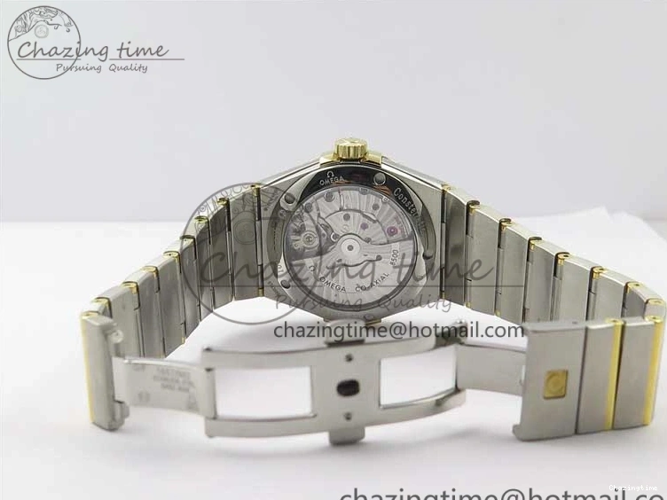 0208 Stylish Constellation 38mm SS RG VSF 1:1 Best Edition WhiteTextured Dial on SS RG Bracelet A8500 Super Clone 7921